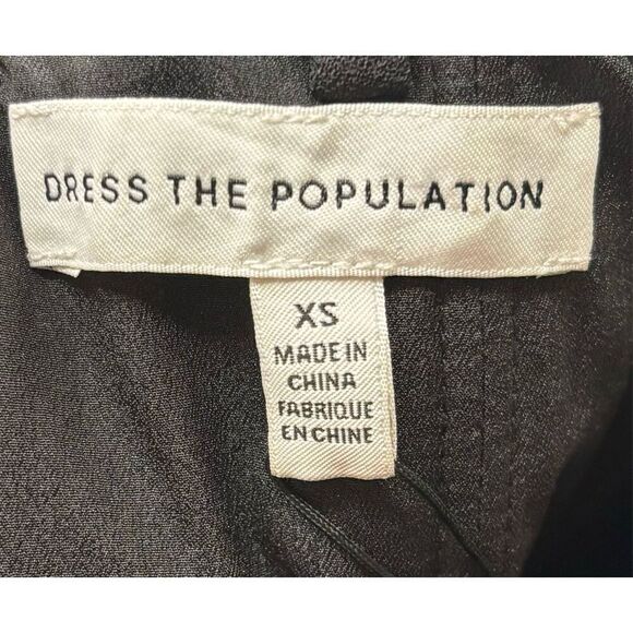 Dress The Population Black Label Anneli Illusion-Waist Strapless Midi Dress NWT - Picture 7 of 8
